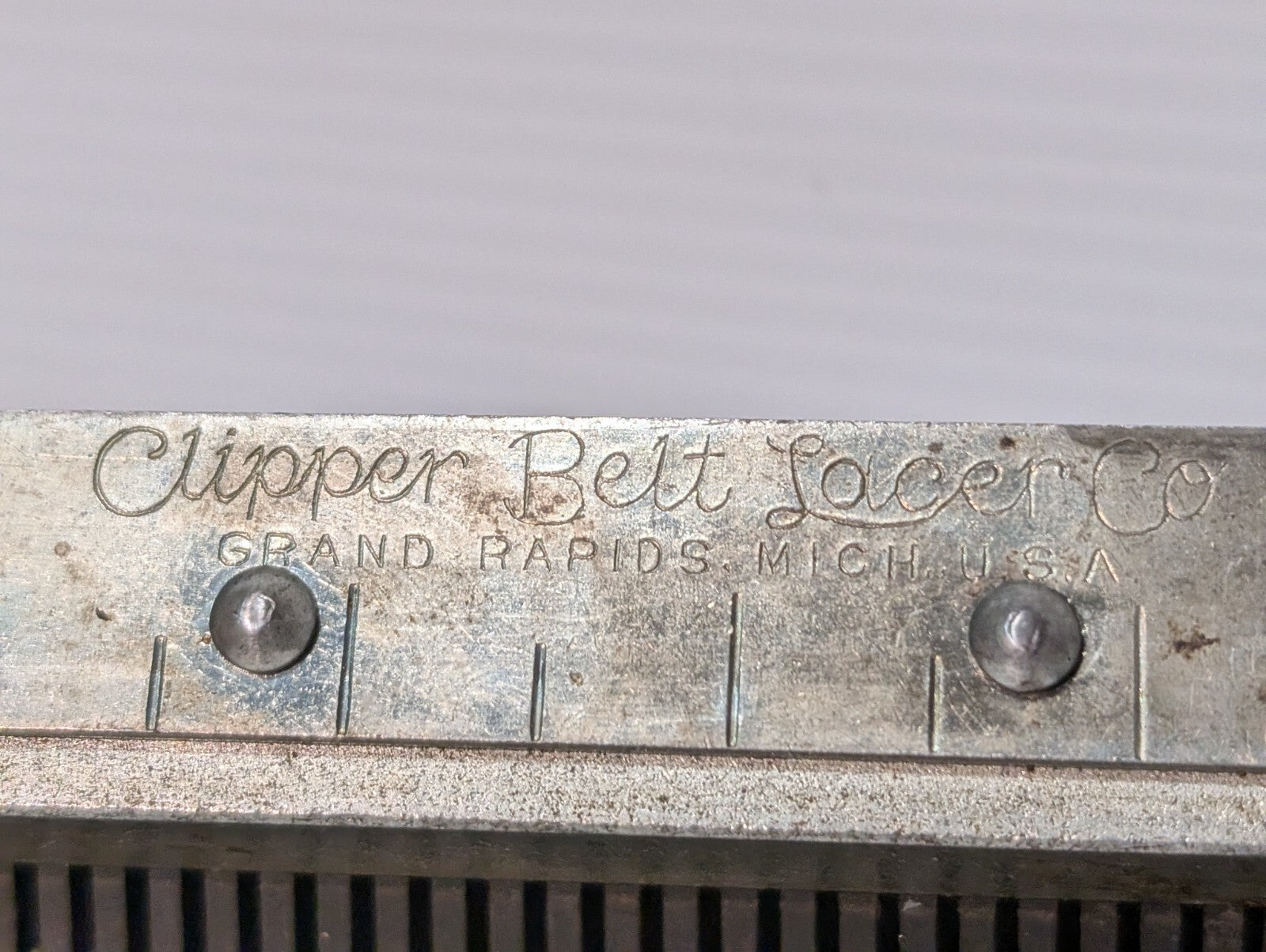 Vintage Clipper Belt Lacer No. 0-6" Vise Lacer