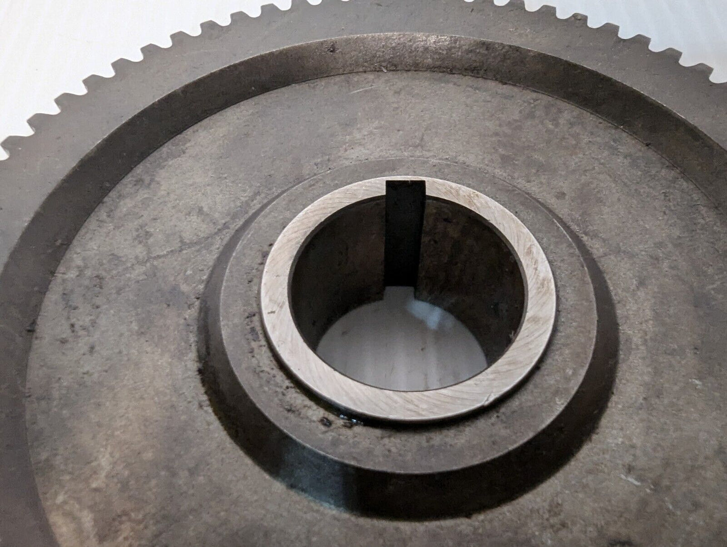 73 Tooth Gear 4.5" Diameter 1" Notched Bore .5" Plate Thickness - Free Shipping