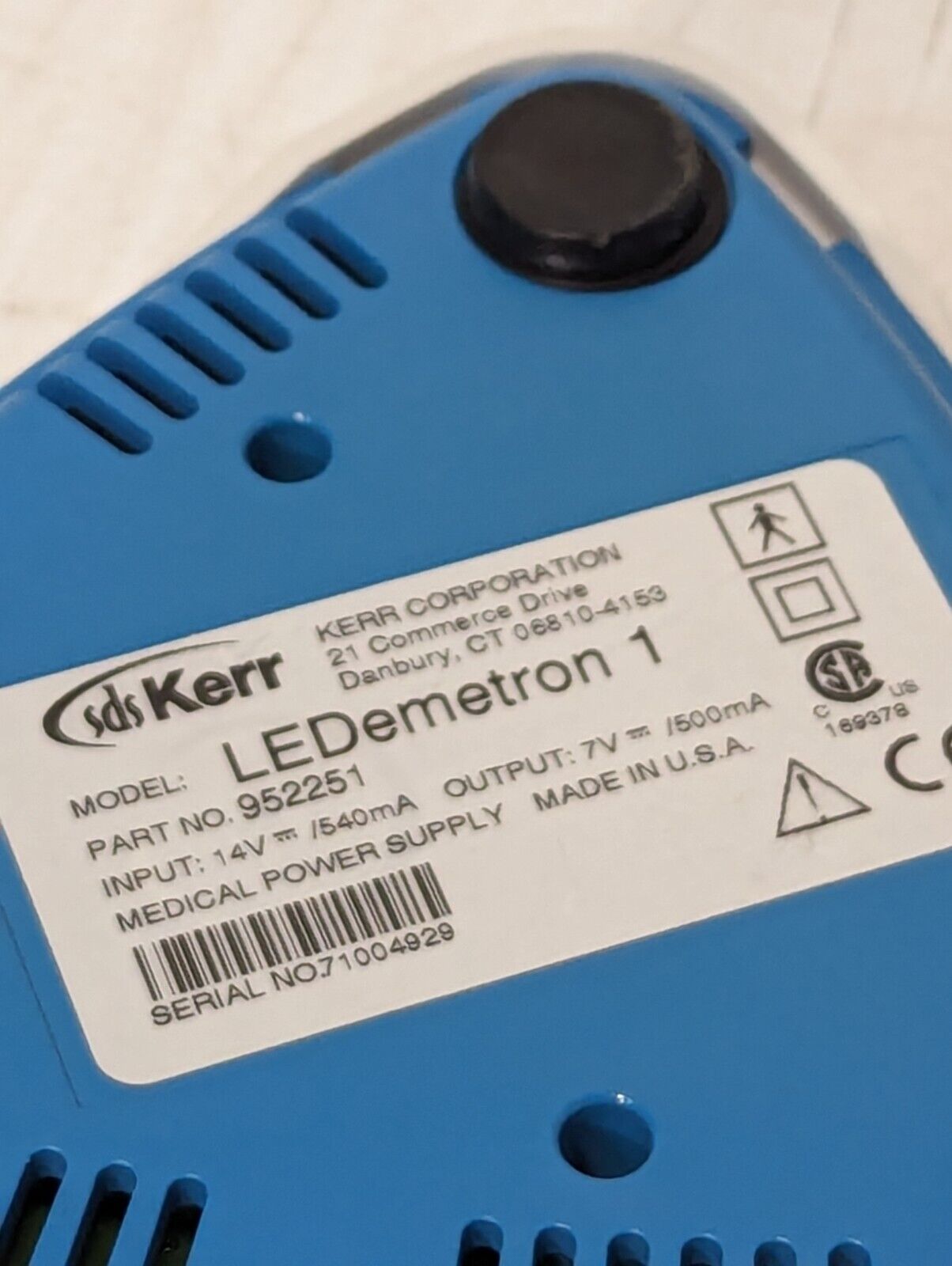 Kerr LEDemetron I and II Charger Bases, 921601, 952251 - Free Ship