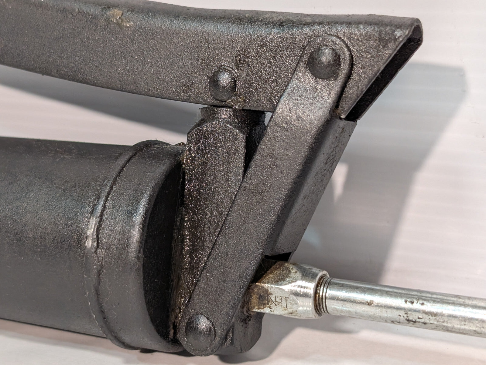 Unbranded Manual Heavy Duty Industrial Grease Gun, Black, Side Lever