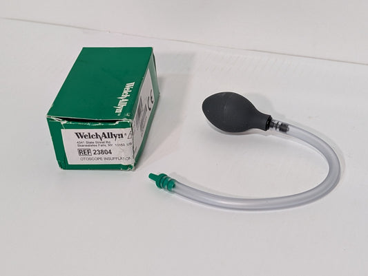 Welch Allyn 23804 Otoscope Insufflation Bulb with Tube and Distal Tip Connector