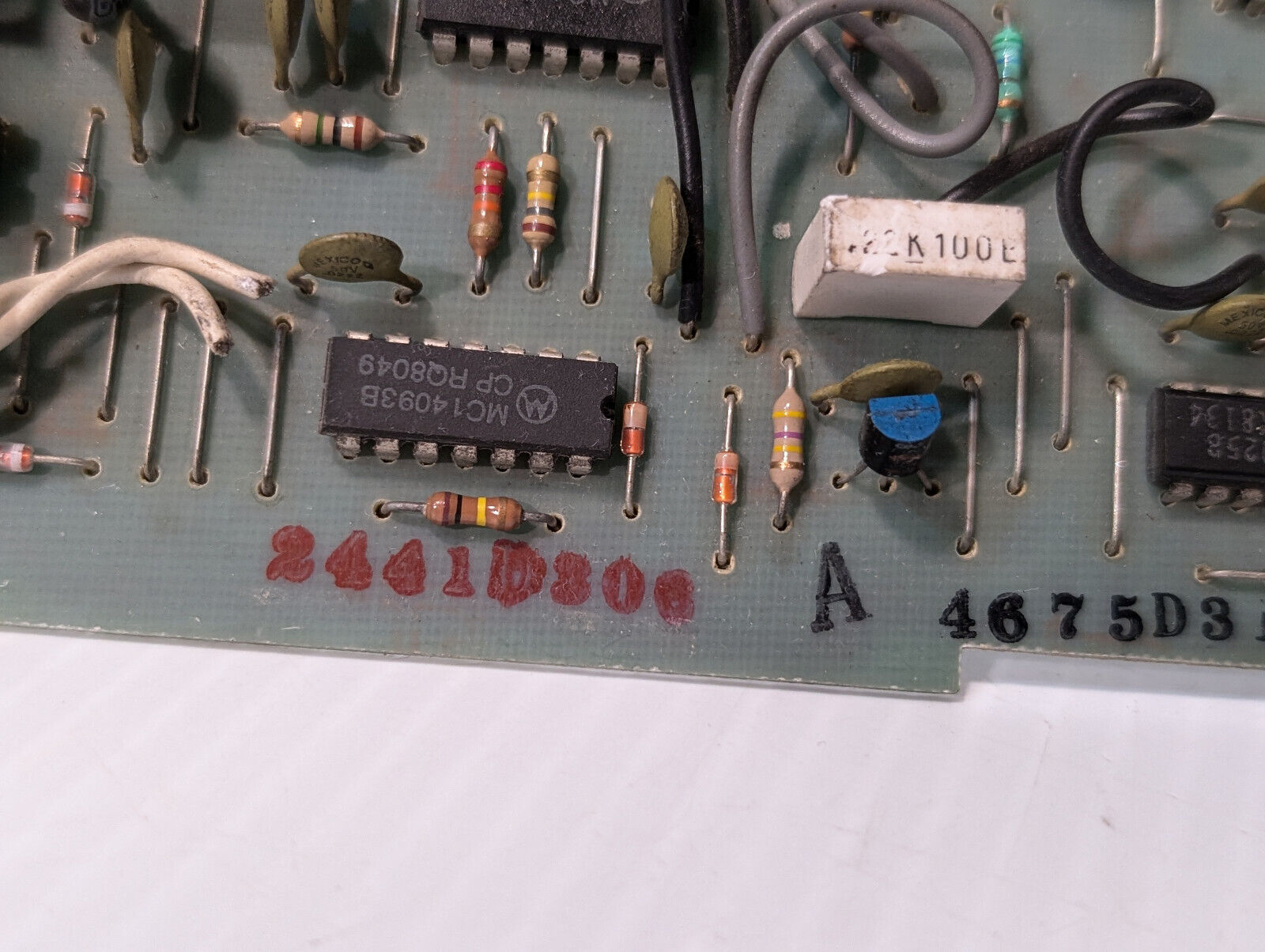 Ademco P3762 Control Panel Board, 47M250P, Colber, 4675D319, MC14025B, CPKK8134