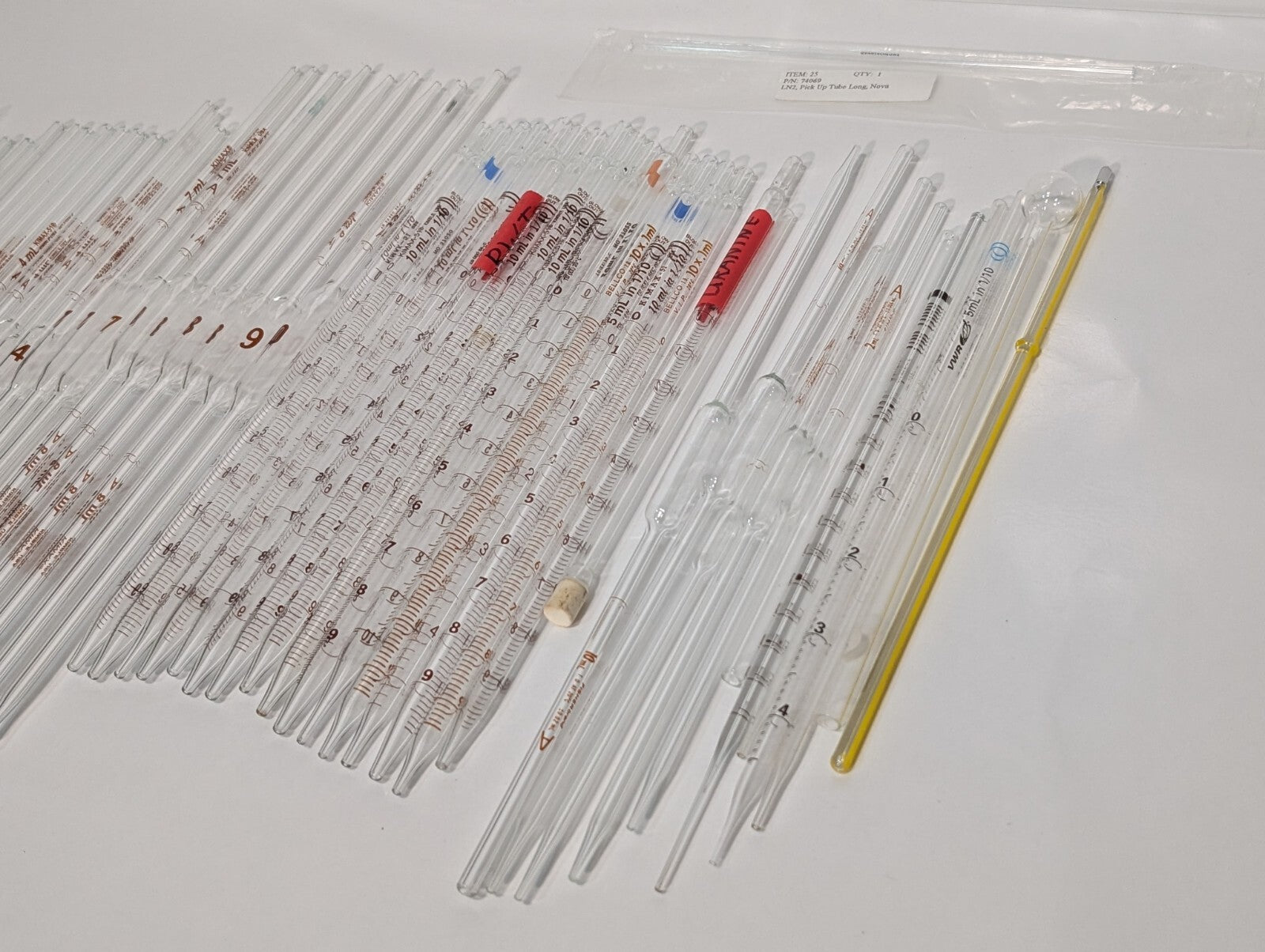 (50) Kimble KIMAX-51 Class Reuseable Volumetric Pipette Pipet, 2mL 4mL 5mL 10mL