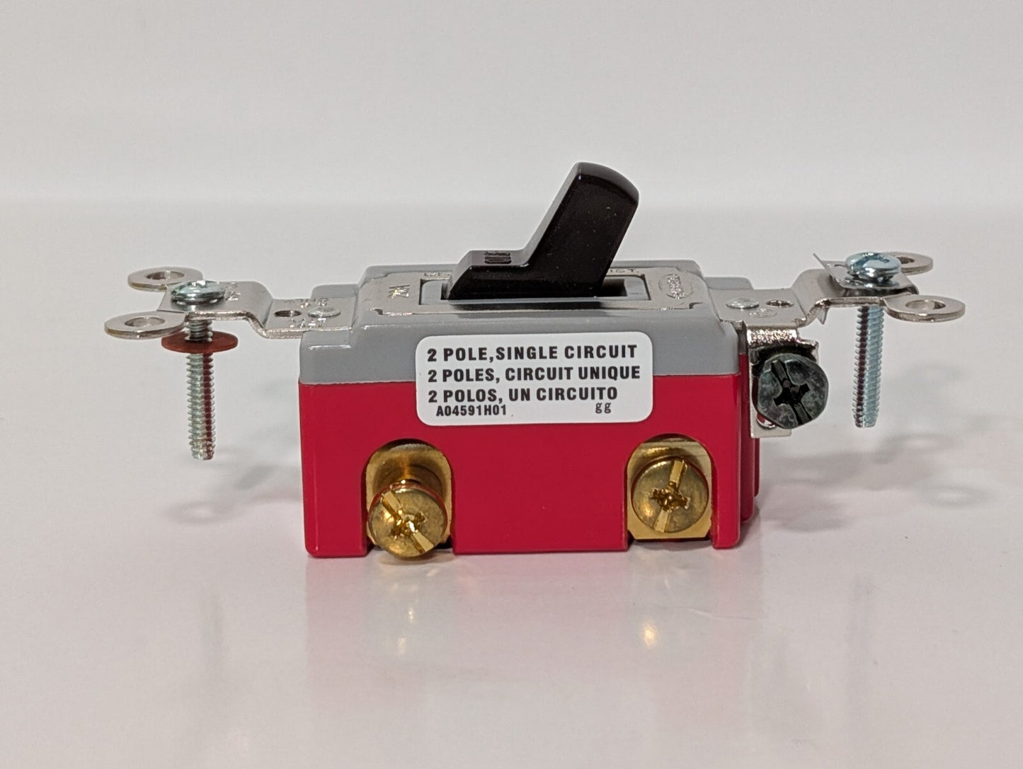 [2] Hubble HBL1222 Nylon Toggle Switch, 2 Pole 20A 120-277VAC