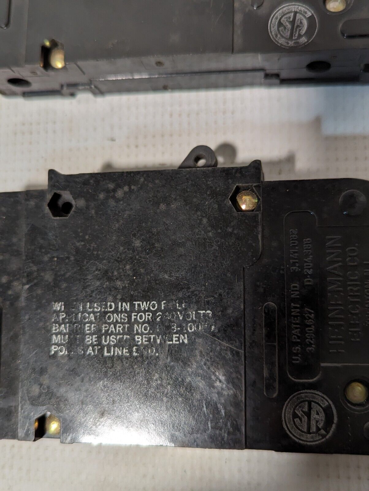 Lot of 4 Heinemann CD1-G3-U 50A Circuit Breakers, 120/240v, 1-Pole -Free Ship