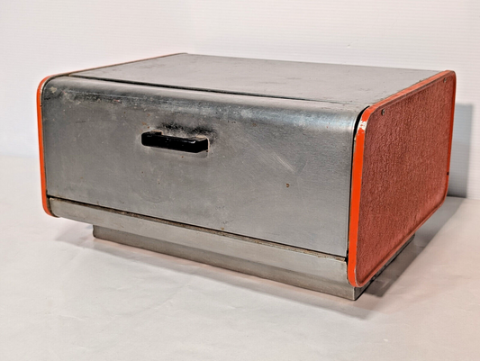 Vintage Metal Bread Box 14475 Corrections School Dst. No. 428 Industrial Kitchen