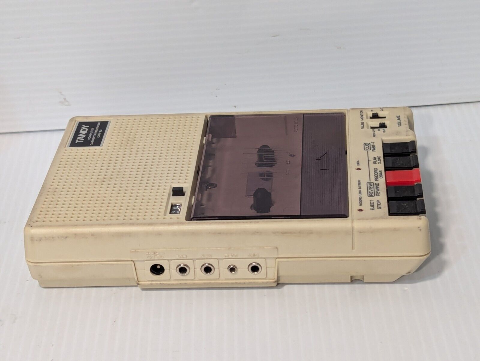 Tandy CCR-82 Computer Cassette Recorder w/Case, Model 26-1209 - Free Shipping