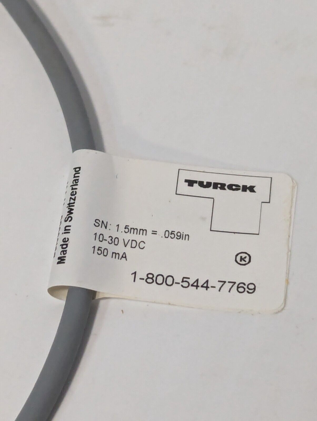 Turck S4602276 Inductive Sensor, 8mm, DC, 3 Wire, 5930-11-000-2860, 162K759H01