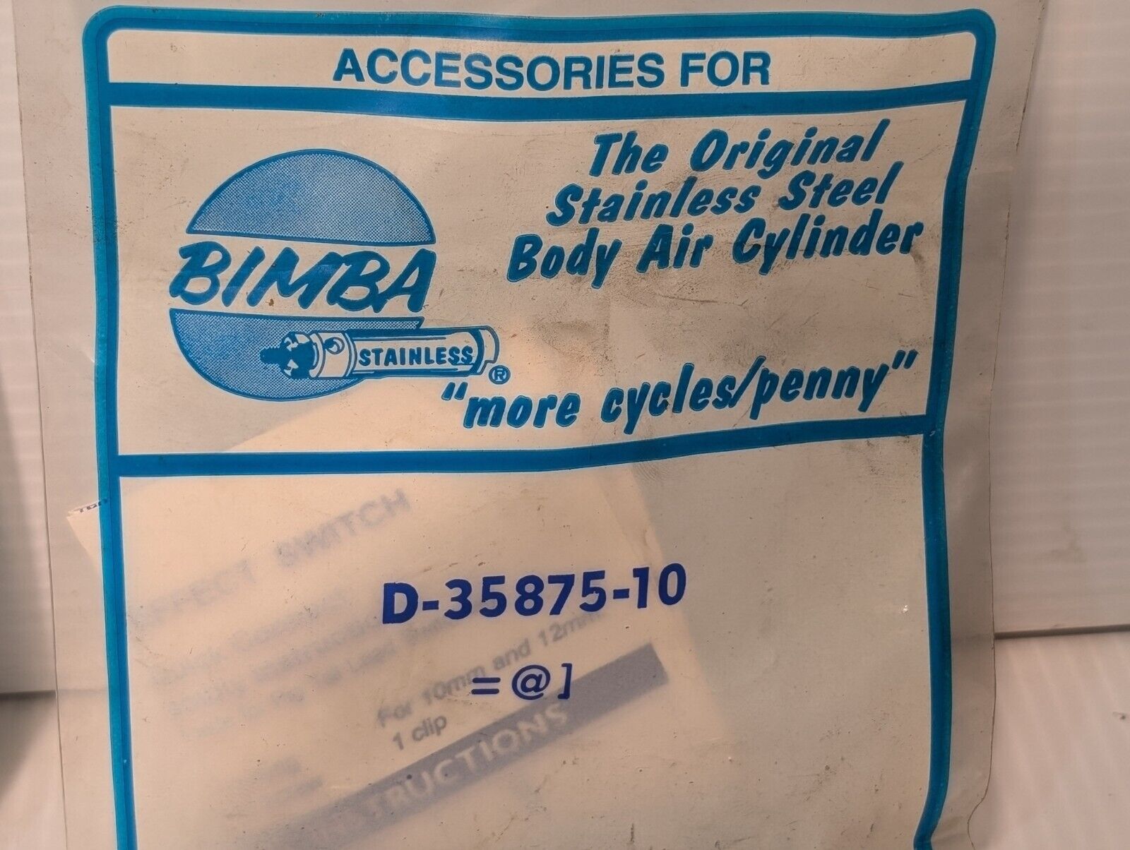 Lot of 6 Bimba D-35875-10 Mounting Hardware Kit - Free Shipping