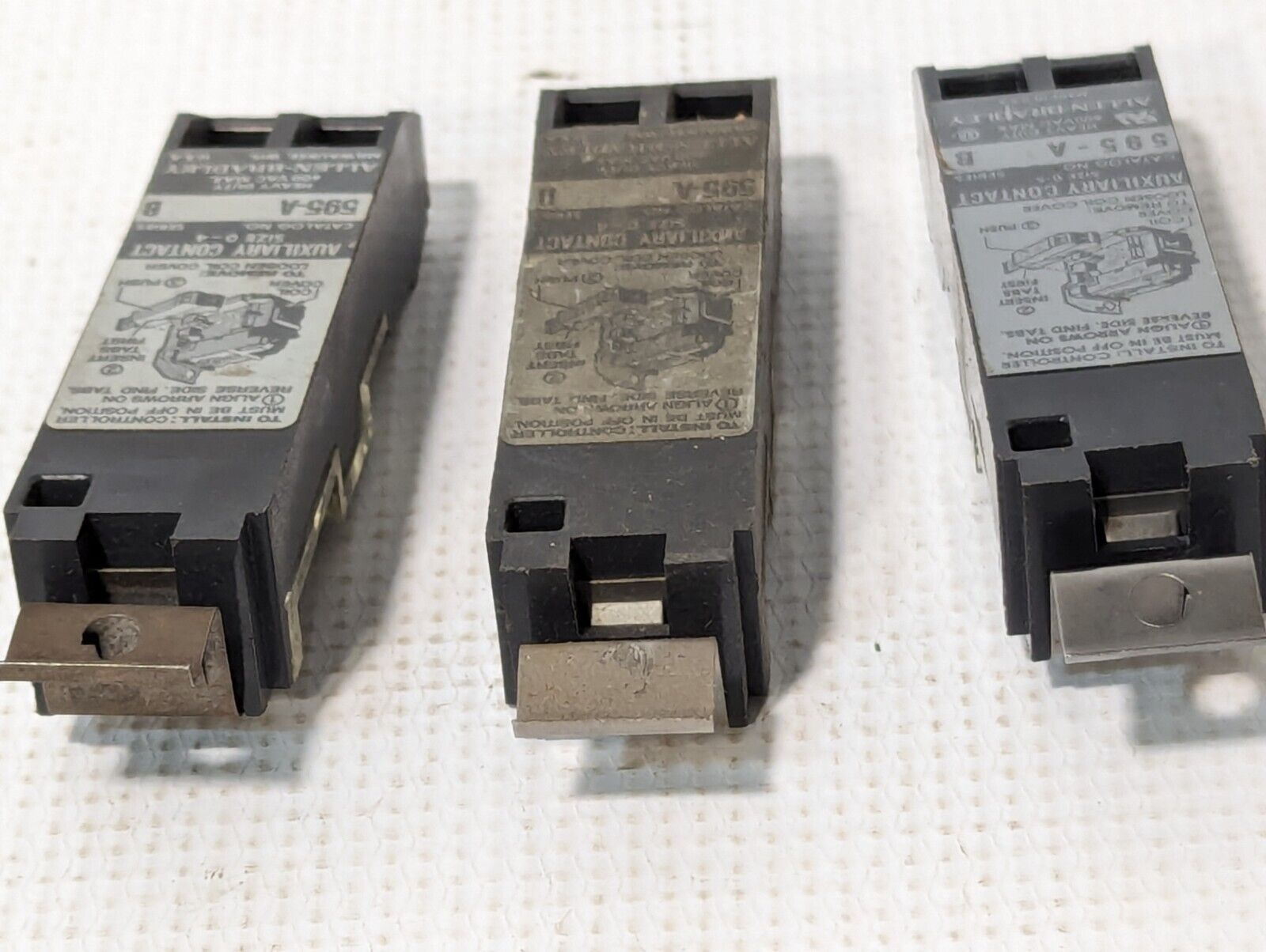 Allen Bradley 595-A Heavy Duty Size 0-4 Auxiliary Contact - Free Shipping
