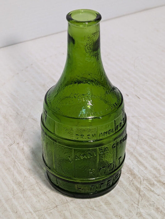 Vintage Dr. Chandeler's, Jamaica, Glass Ginger Root Bitters Bottle - Free Ship