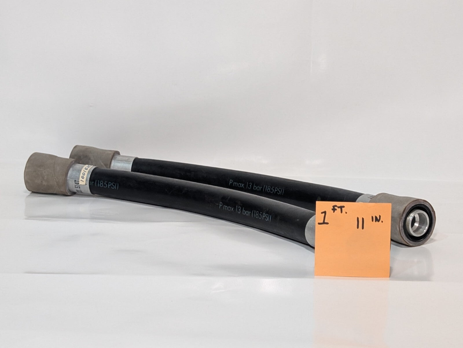 (1) Transair 1001E25 00 01 16 bar Black NBR Compressed Air Pipe, 25mm OD, 0.57m