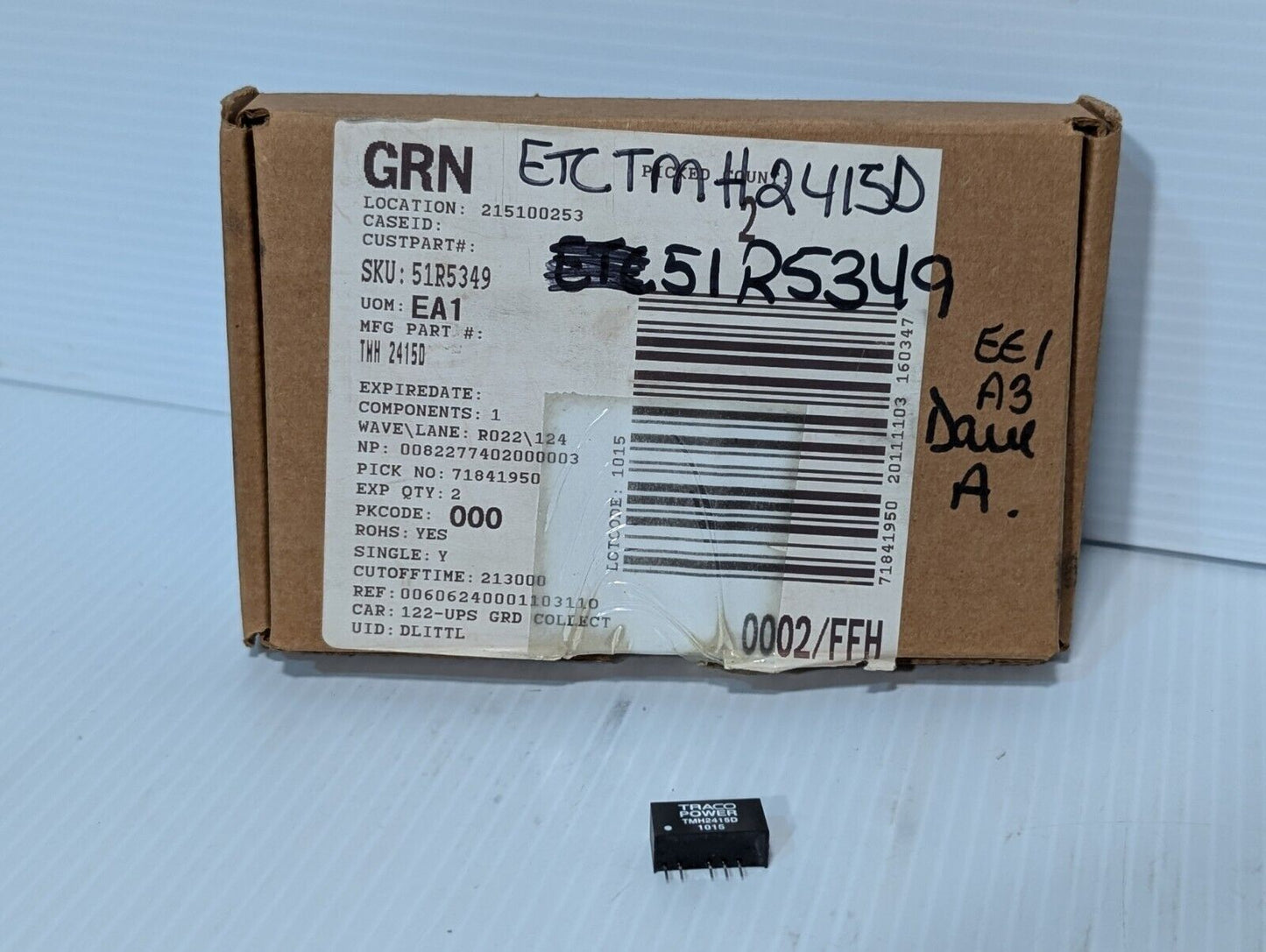 Traco Power TMH2415D, 1015 EEL A3 Dual A, DC Converter, Converter DC