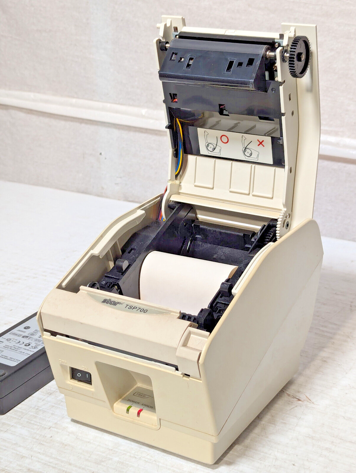 Star TSP700 High Speed Thermal Printer, PS60A Adapter, Receipt, POS, White