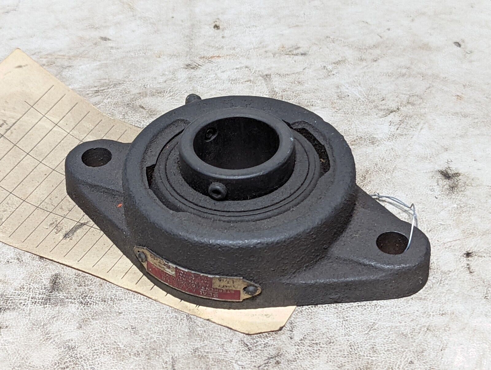 Stephens-Adamson SFT-19 flange bearing, Sealmaster, shaft 1 3/16"