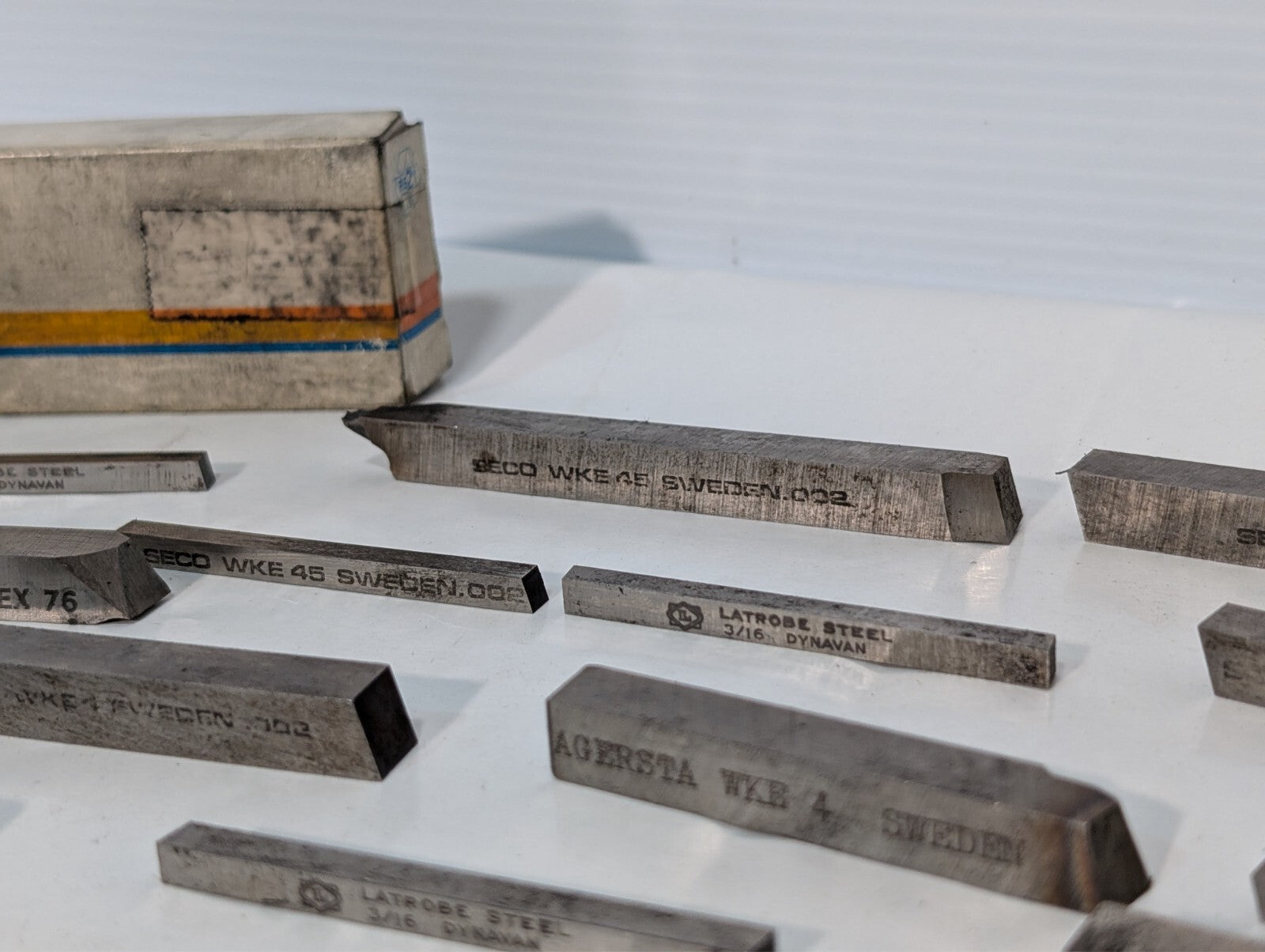 (30) Seco WKE 45 Cobalt (and other) Rectangular Tool Bit Blanks