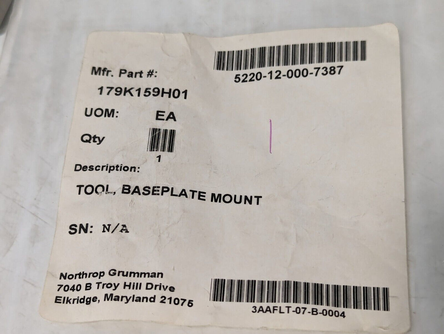 Molins Baseplate Mount 97942-179K159H01 179K159H01 - Free Shipping