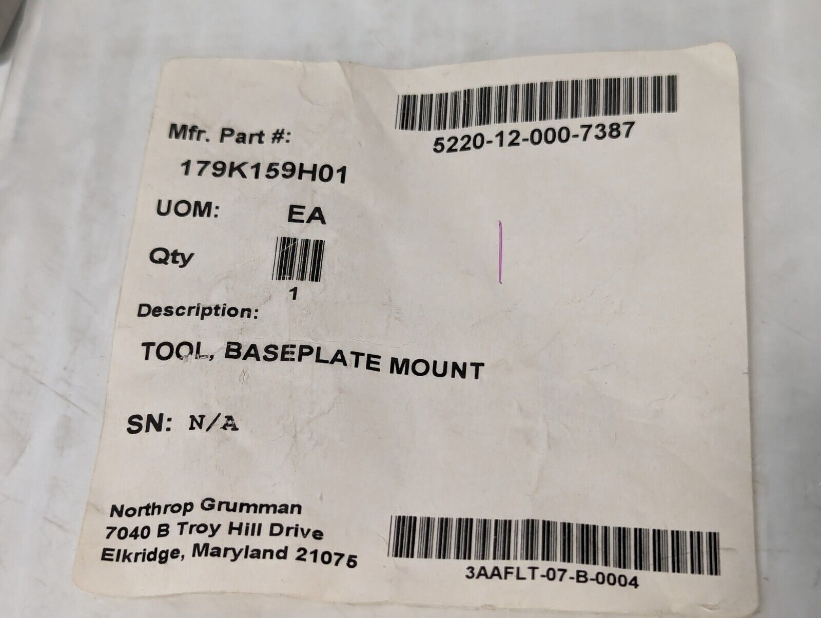 Molins Baseplate Mount 97942-179K159H01 179K159H01 - Free Shipping