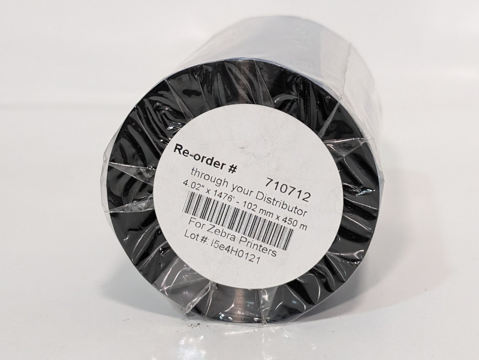(24 Rolls) ITW B220102EOS Resin Enhanced Wax Ribbon for Zebra Printers