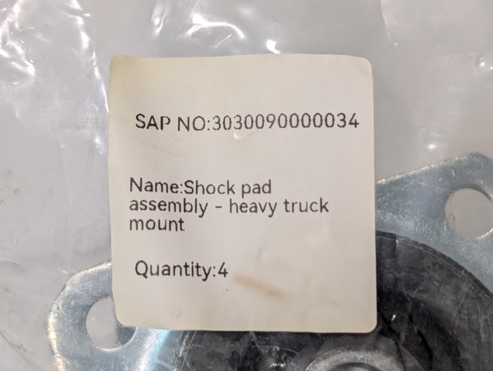 (6) KQ9001-00-0105 Shock Pad Bushing Assembly for Heavy Trucks