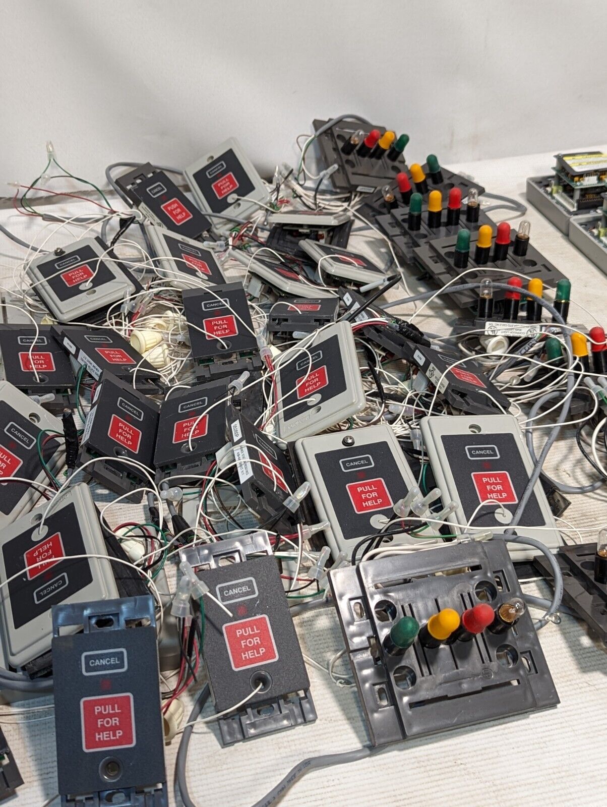 Lot of assorted Dukane nurse call station components: 4A2481B, 18B424, 9B2105