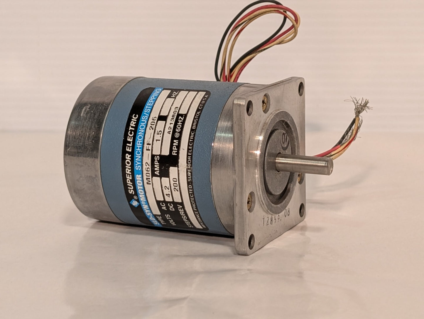 Superior Electric M062-FF-206 Slo-Syn Stepping Motor, 200rpm, 1.5A, 4.2vdc