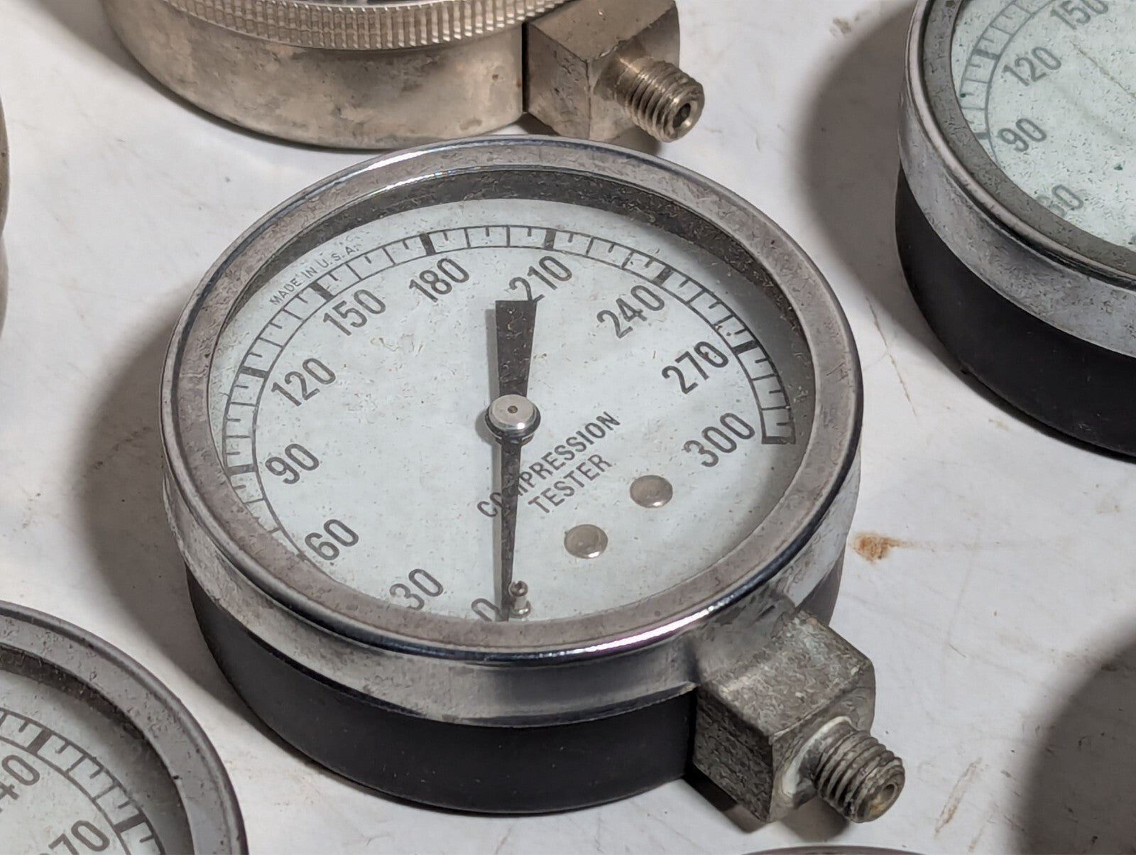 (15) Pressure Gauges and Compression Testers Incl. SEC-201L-254 BC Ames 303