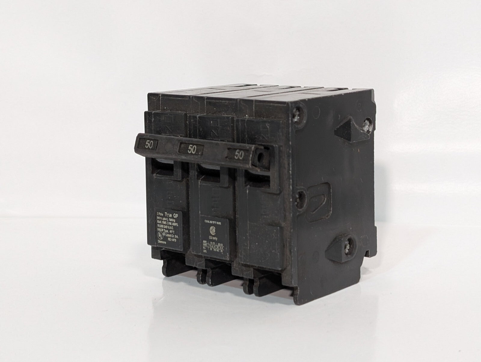 (8) 3-Pole Circuit Breakers, Assorted Amperages and Brands, See Photos