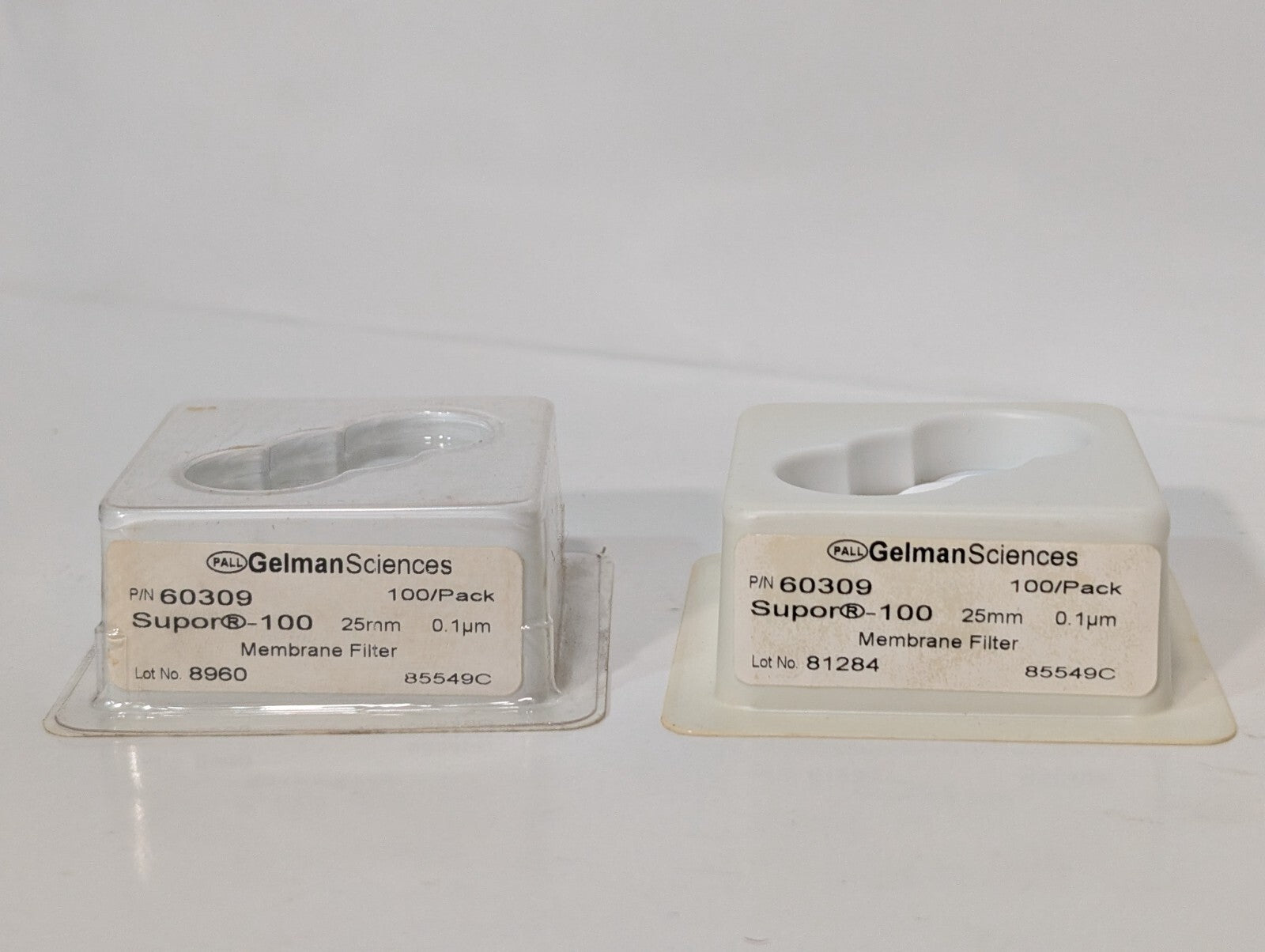 2 Packs: Pall Gelman Sciences 60309 Supor-100 Membrane Filter Discs, 25mm, 0.1μm