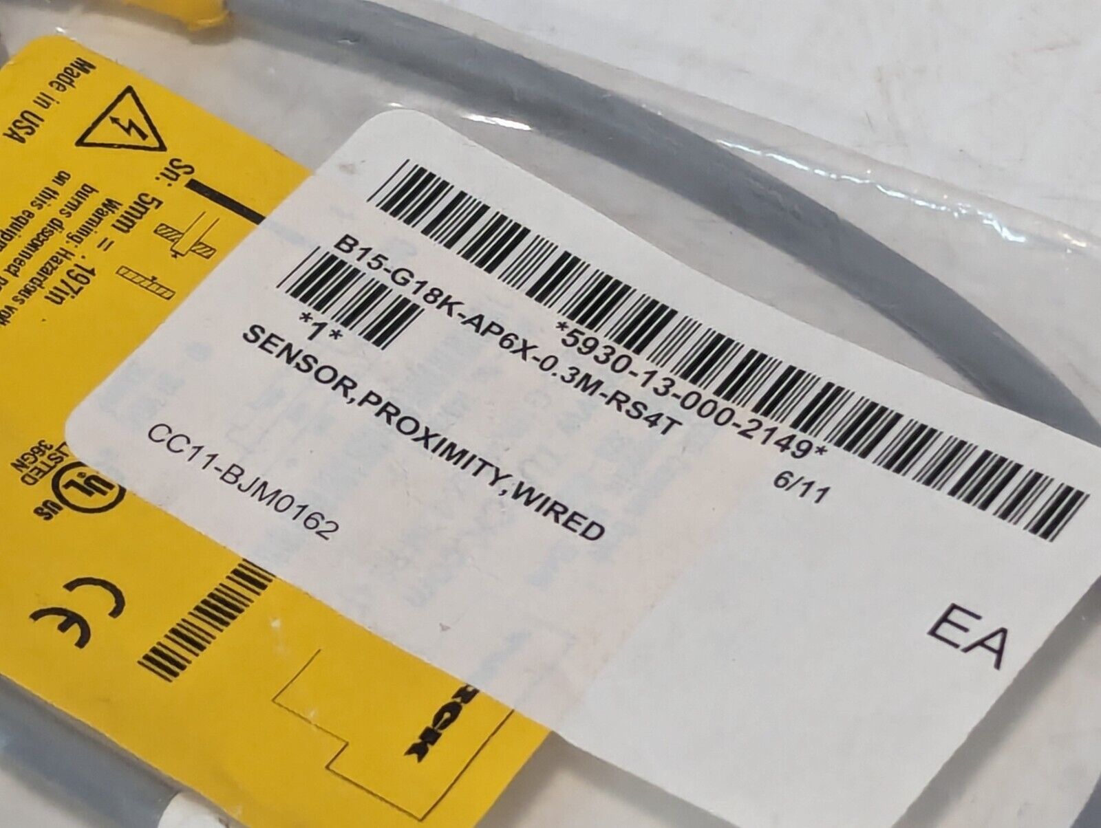 Turck BI5-G18K-AP6X-0.3M-RS4T Wired Proximity Sensor - Free Shipping