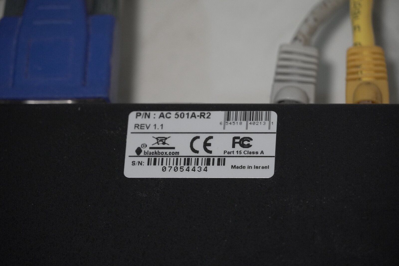 Black Box 724-746-5500 CAT5 video splitter 4 channel, AC 501A-R2