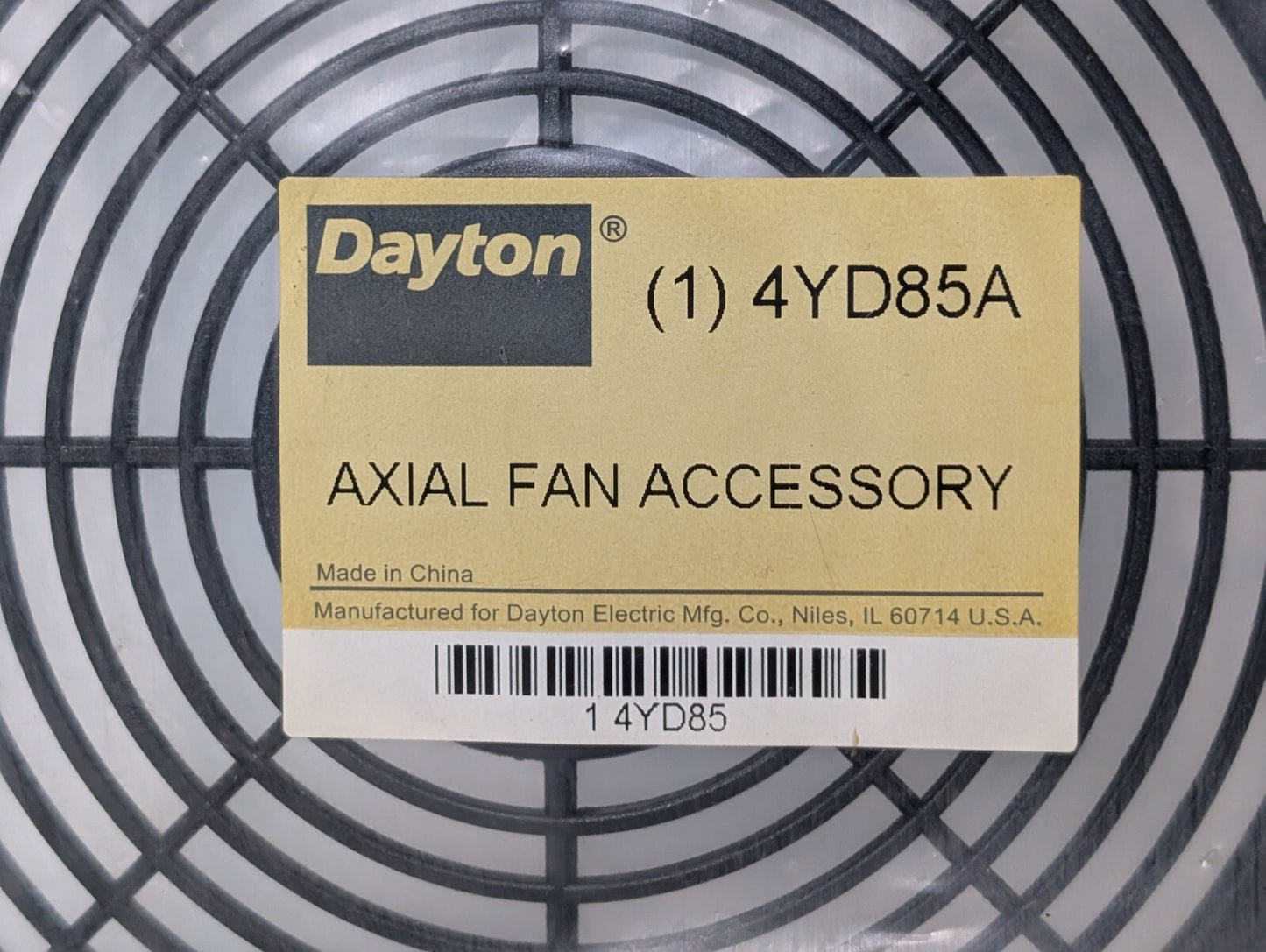 [5] Dayton 4YD85A Axial Fan Accessory