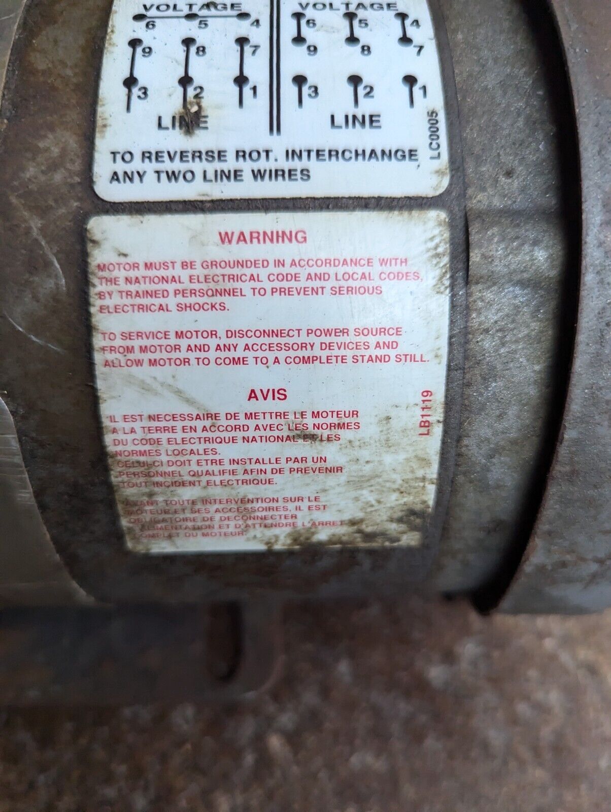 Tuthill 34G204-4696G2 motor, 0.5 HP, 208-230/460VAC, 1725RPM, 3P - Free Shipping