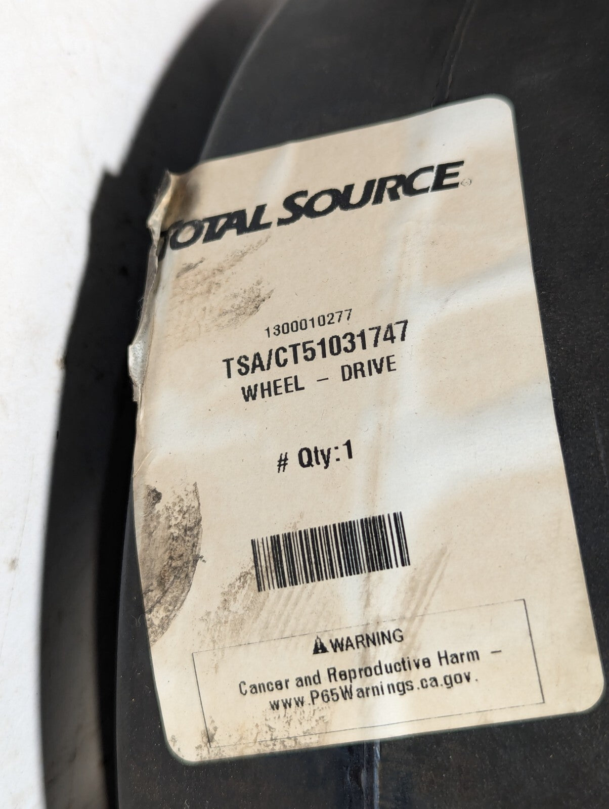 Total Source CT51031747 Drive Tire Assembly, 230 x 70, Rubber, For Forklift