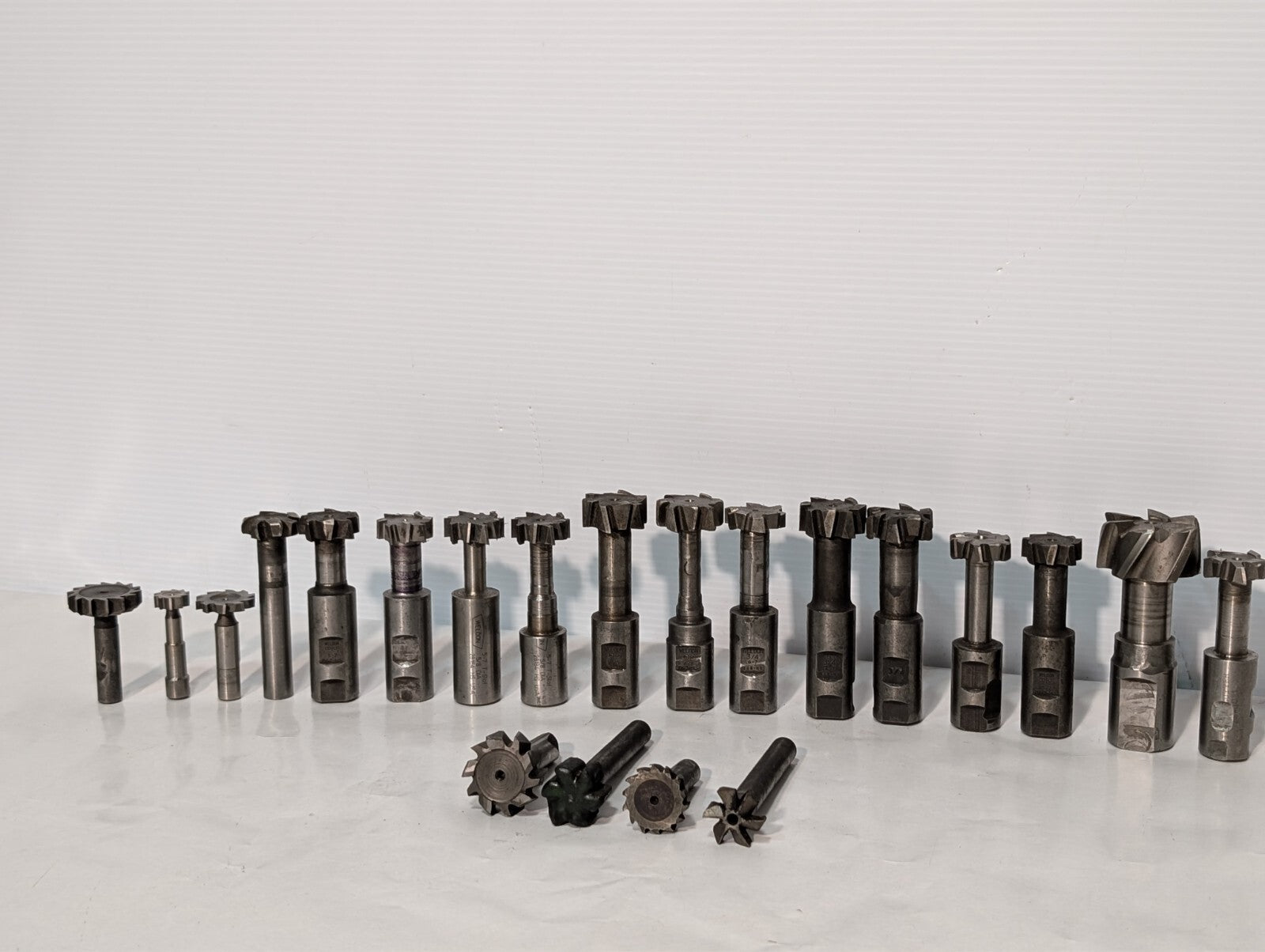 (21) Weldon T-Slot Cutters, Assorted, Includes 3/4 6-7, 5/7 5/8, See photos