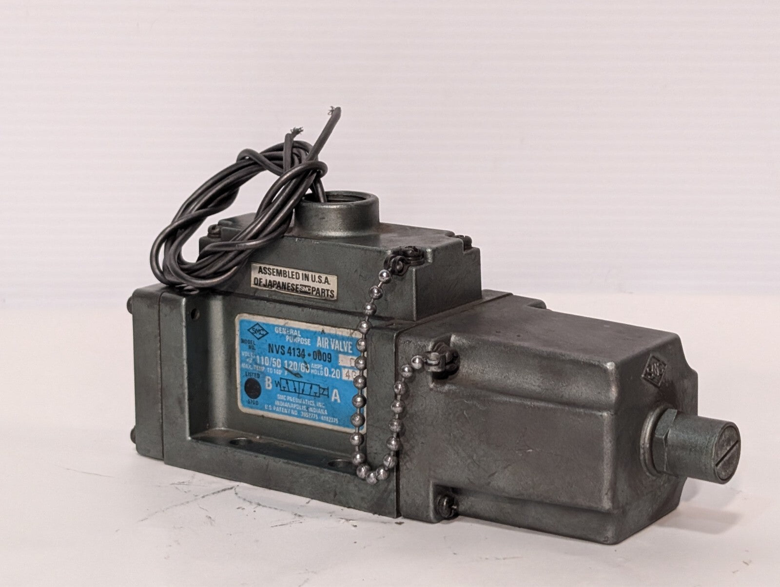 SMC NVS 4134-0009D Directional Air-Operated Solenoid Valve