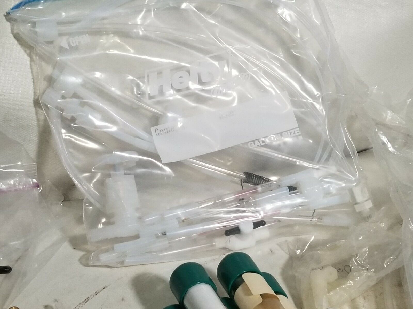 Lot of Oxiclear Disposable Gas Purifier Model DGP-250-R1 and assorted equipment