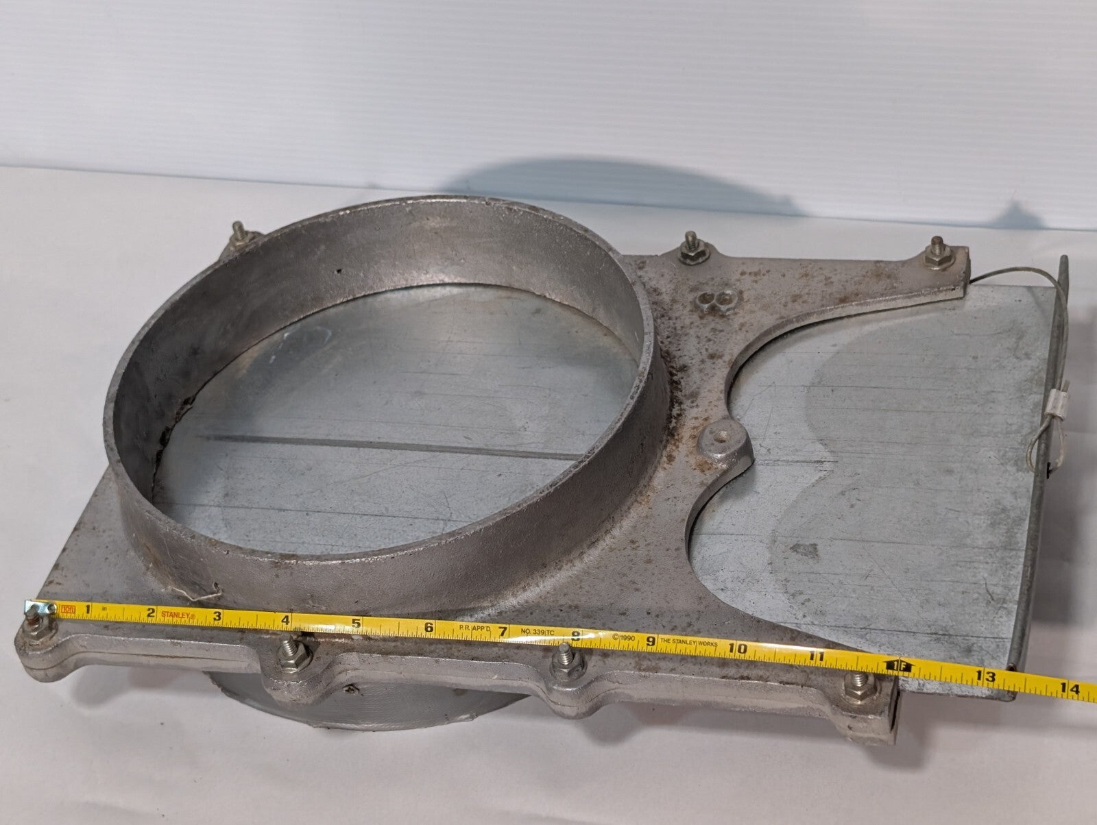 8" Manual Blast Gate - Industrial Grade (Aluminum body / Galvanized blade)
