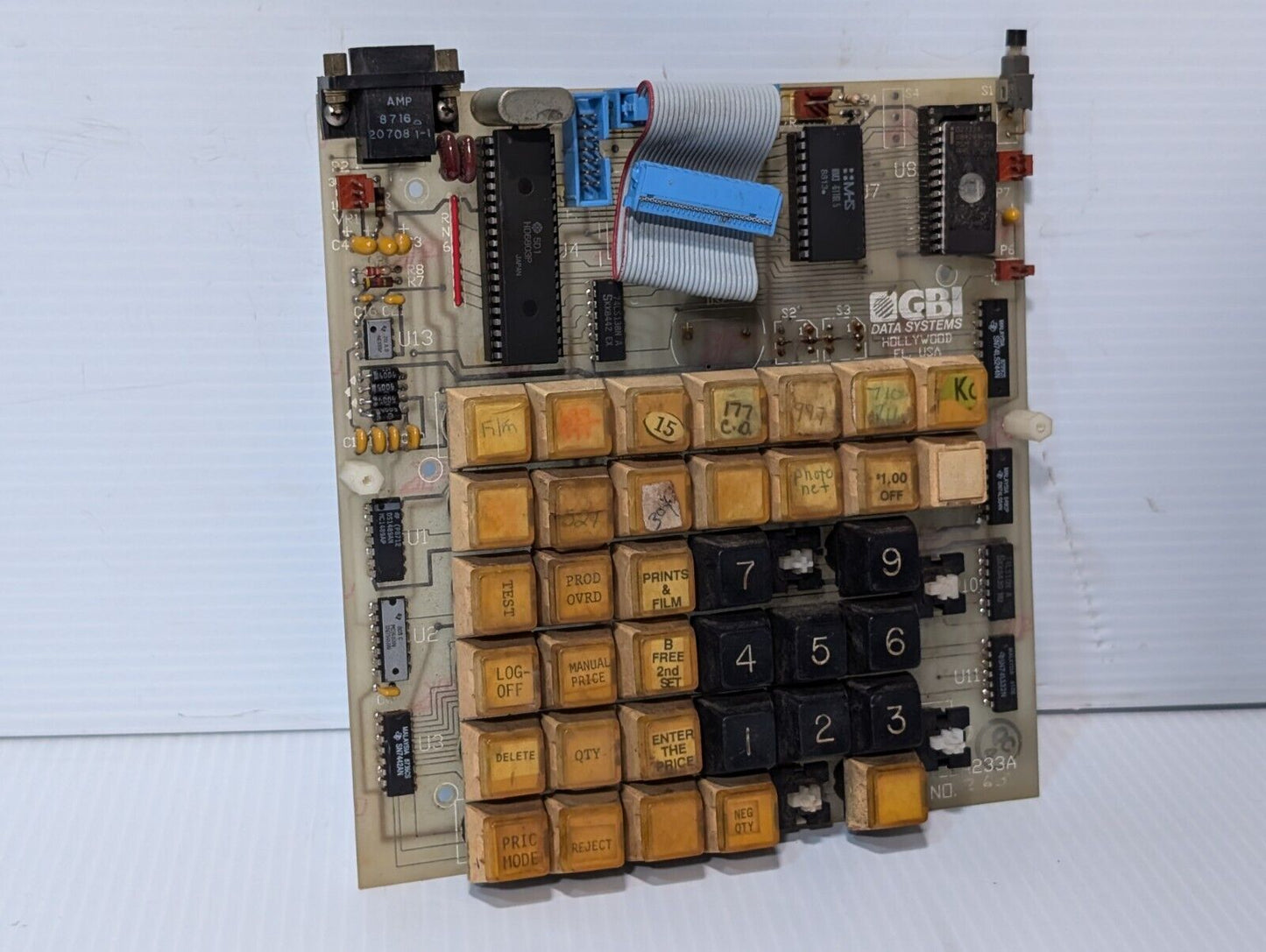 GBI Data Systems 3122A233A Control Board (Cash Register?) - Free Shipping