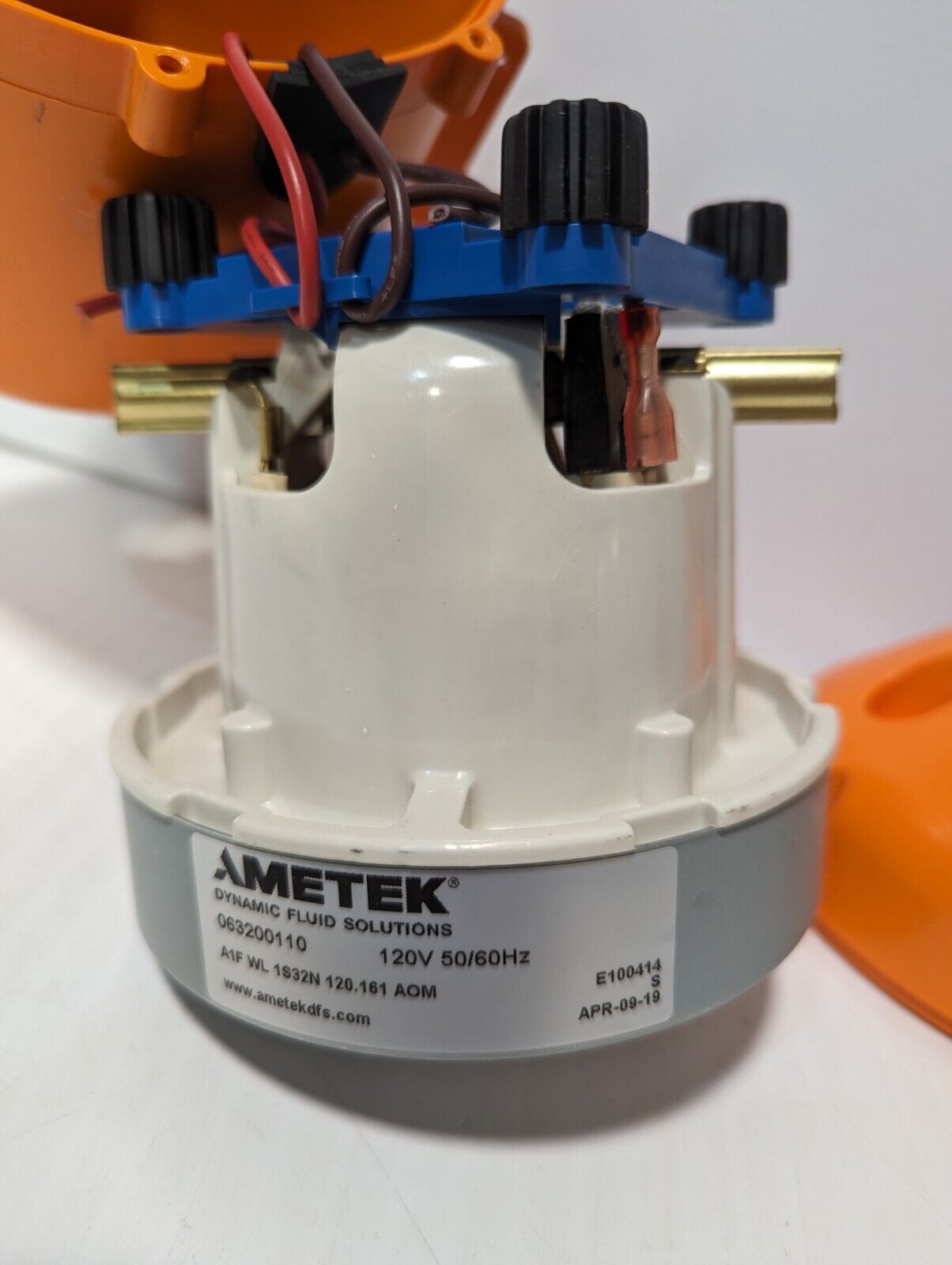 Ametek 063200110 blower/pump in orange housing as pictured - free shipping