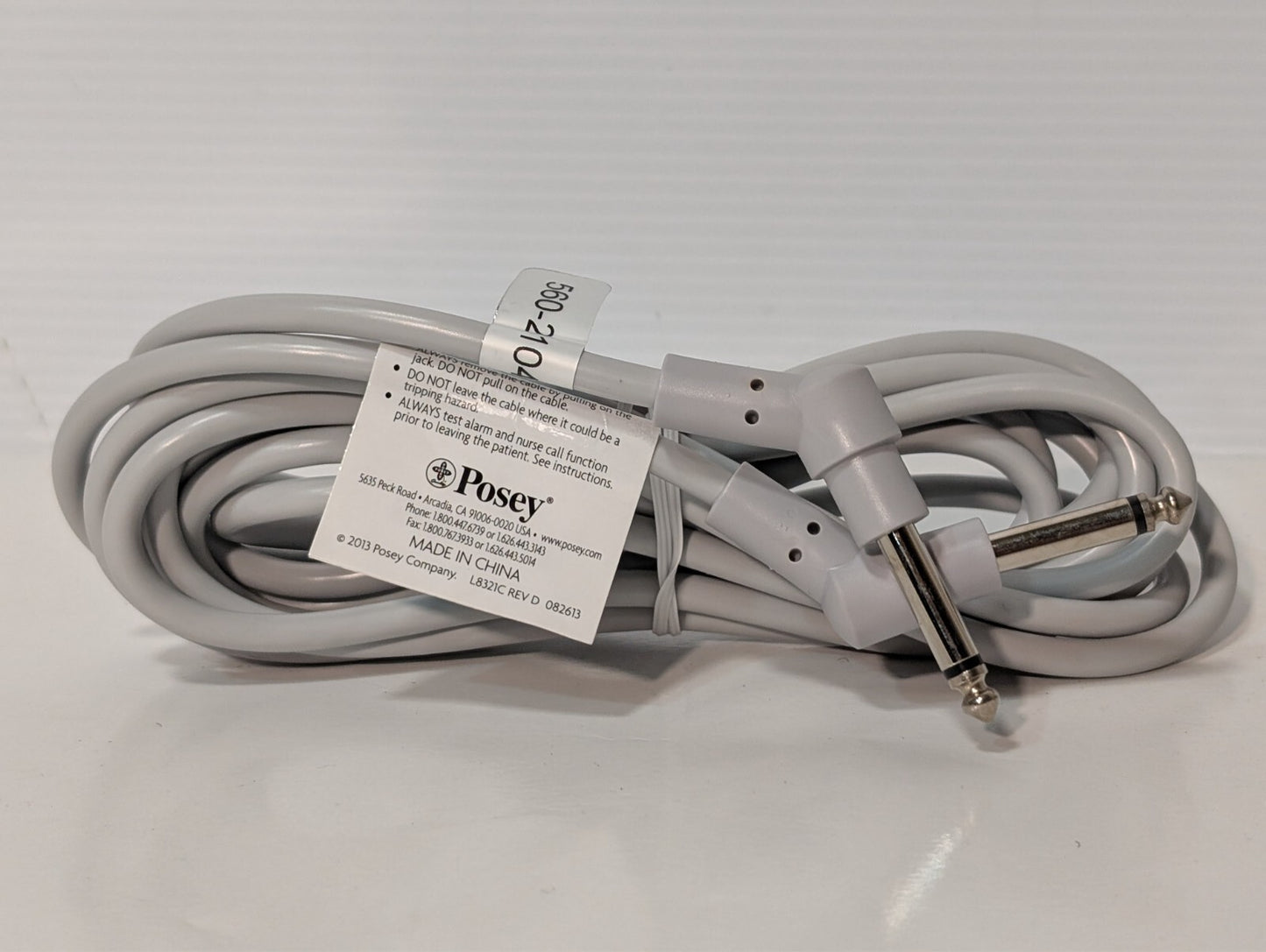 (6) Posey 8282 Nurse Call Cable Component For Keepsafe Deluxe Sitter Select
