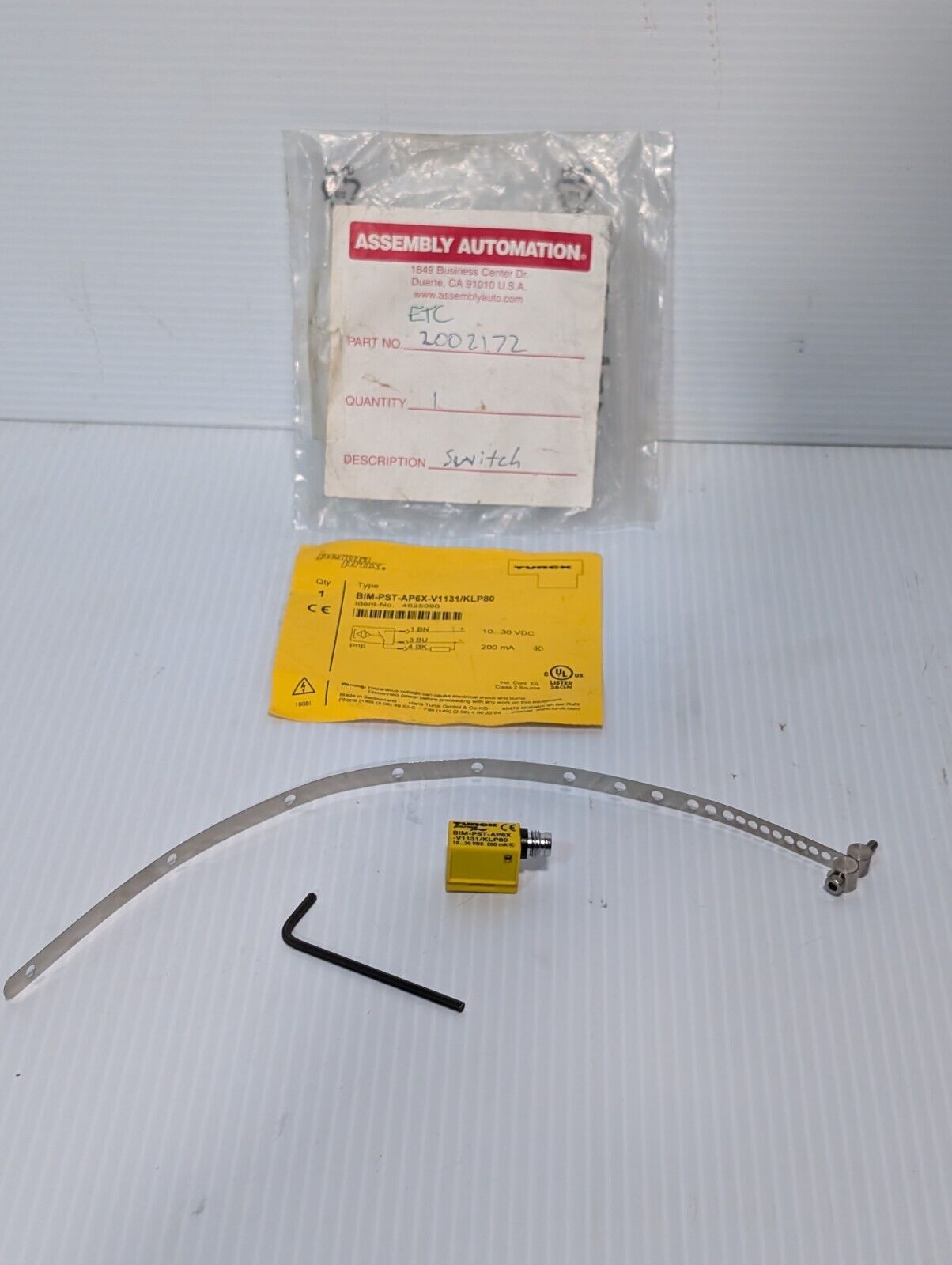 Turck BIM-PST-AP6X-V1131/KLP80 Proximity Switch Sensor - Free Shipping+Returns