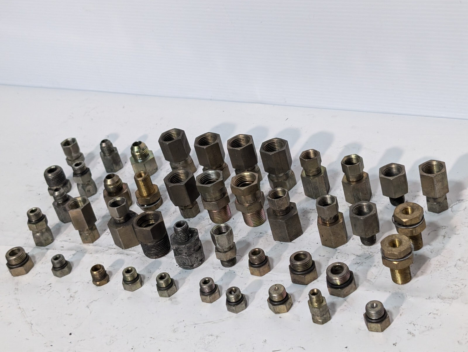(40) Assorted Hydraulic Fitting and Adapters, Hex Head Thread Nut Lug Nipple