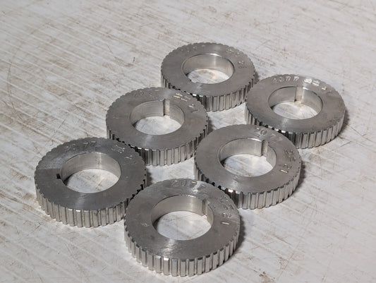 (6) 2077-21 Timing Pulley, 2077 == 21 Pulleys