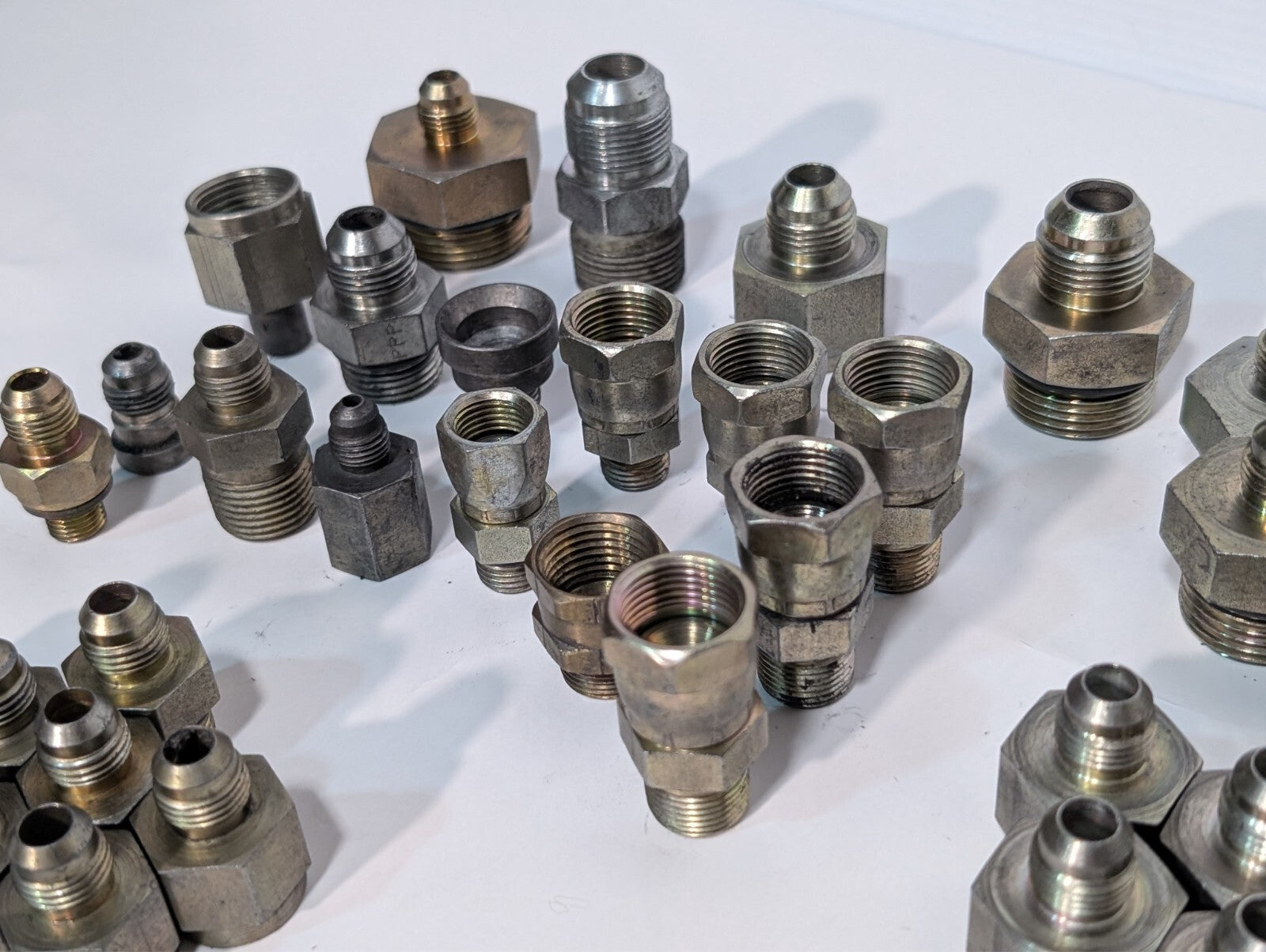 (85) Assorted High Pressure Adaptor Fittings for Pneumatic or Hydraulic Press