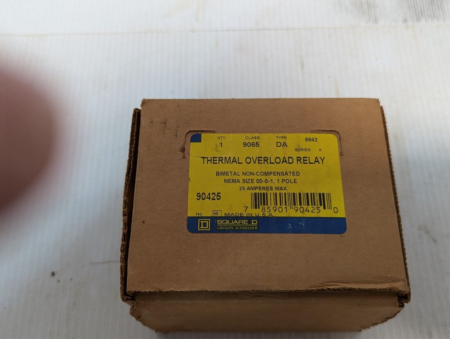 Square D 9065 DA Thermal Overload Relay - Free Shipping+Returns