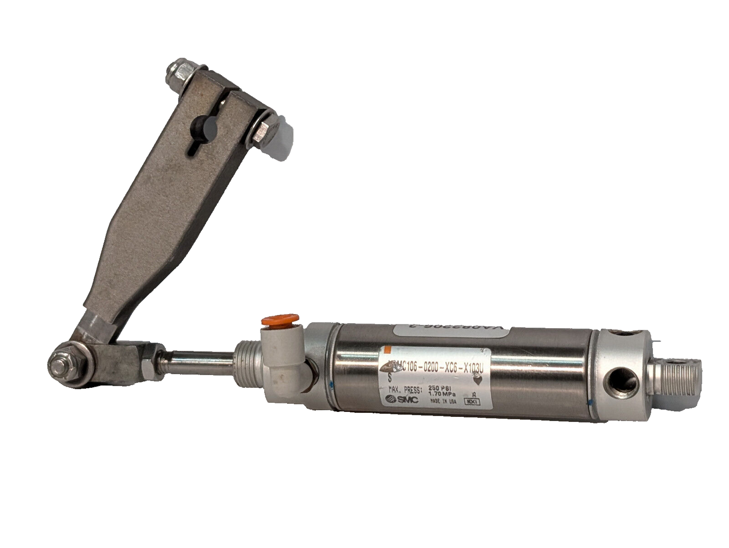 SMC NCMC106-0200-XC6-X103US Pneumatic Actuator, Swing Attachment, 250psi, 1.7MPa