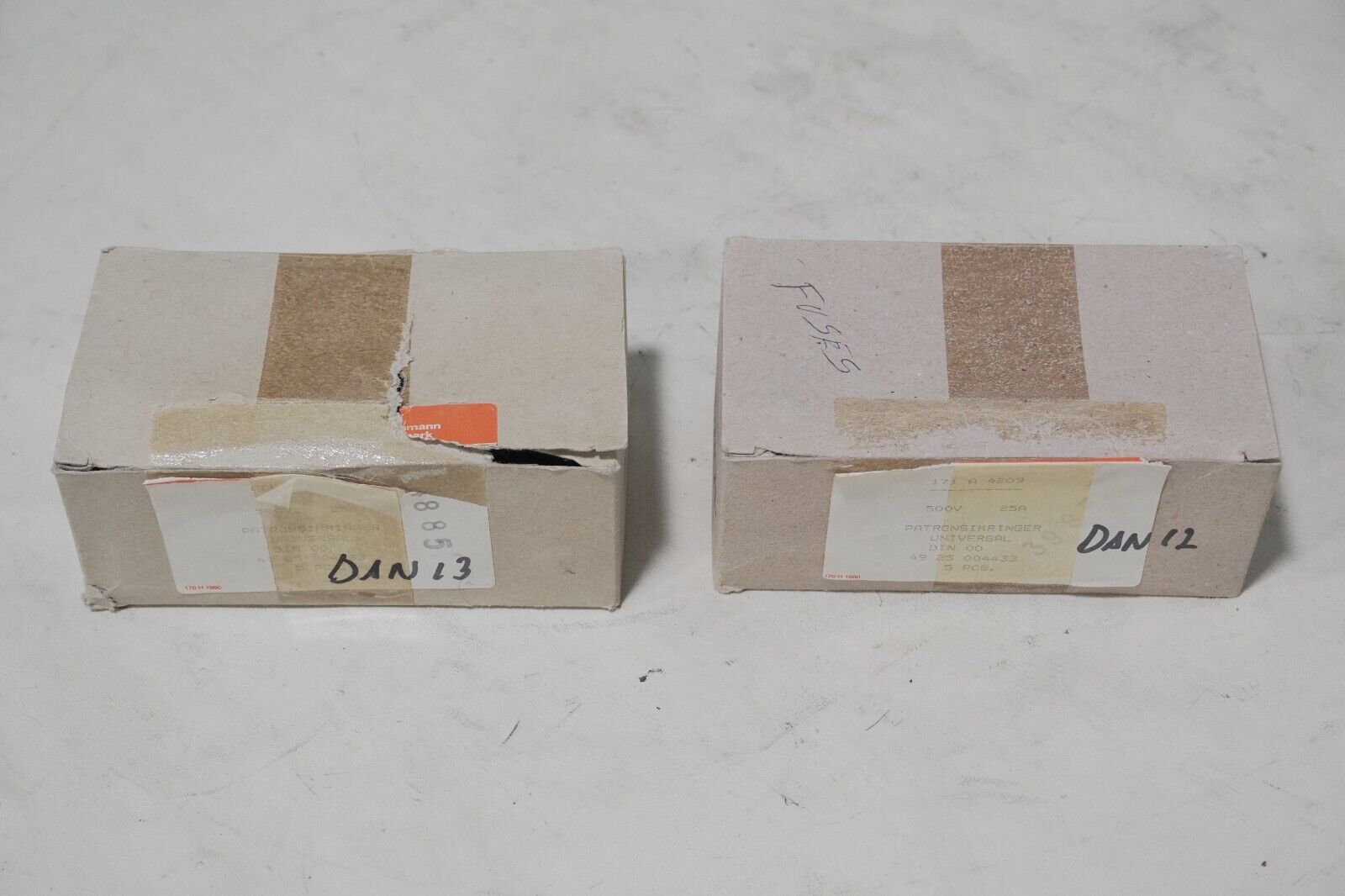 Lot of 10 Bussmann 171 A 4209 fuses, 25A, 500V, universal, 171A4209, DIN 00