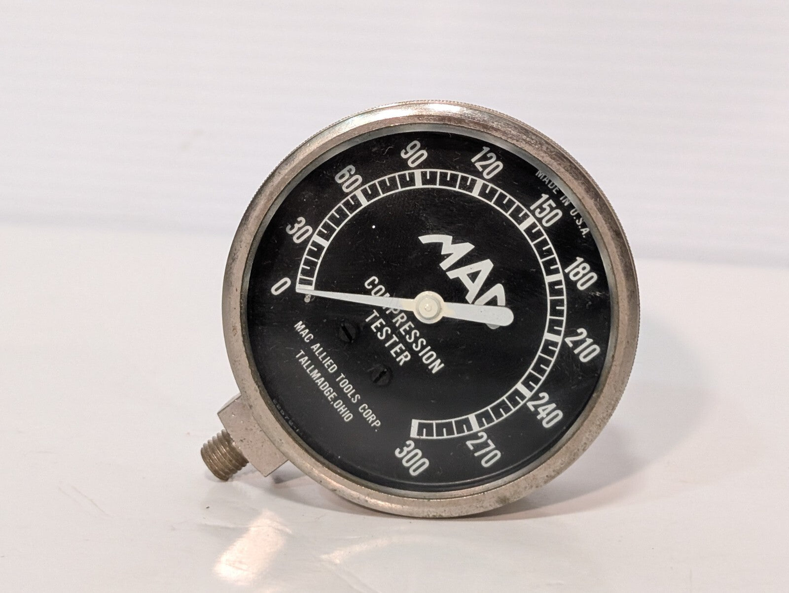 Used Mac Tools 22572-1 Compression Tester Meter Gauge 0-300 PSI Max