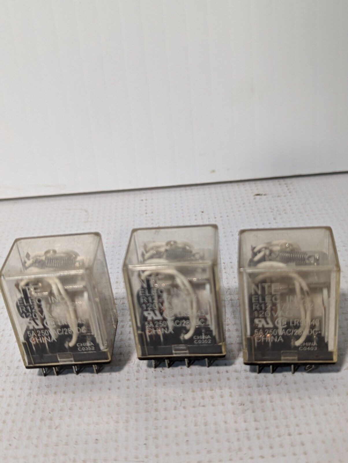 Lot of 3 NTE R12-17A3-120 14-Pin Relay, 5A, 250VAC/28VDC - Free Shipping